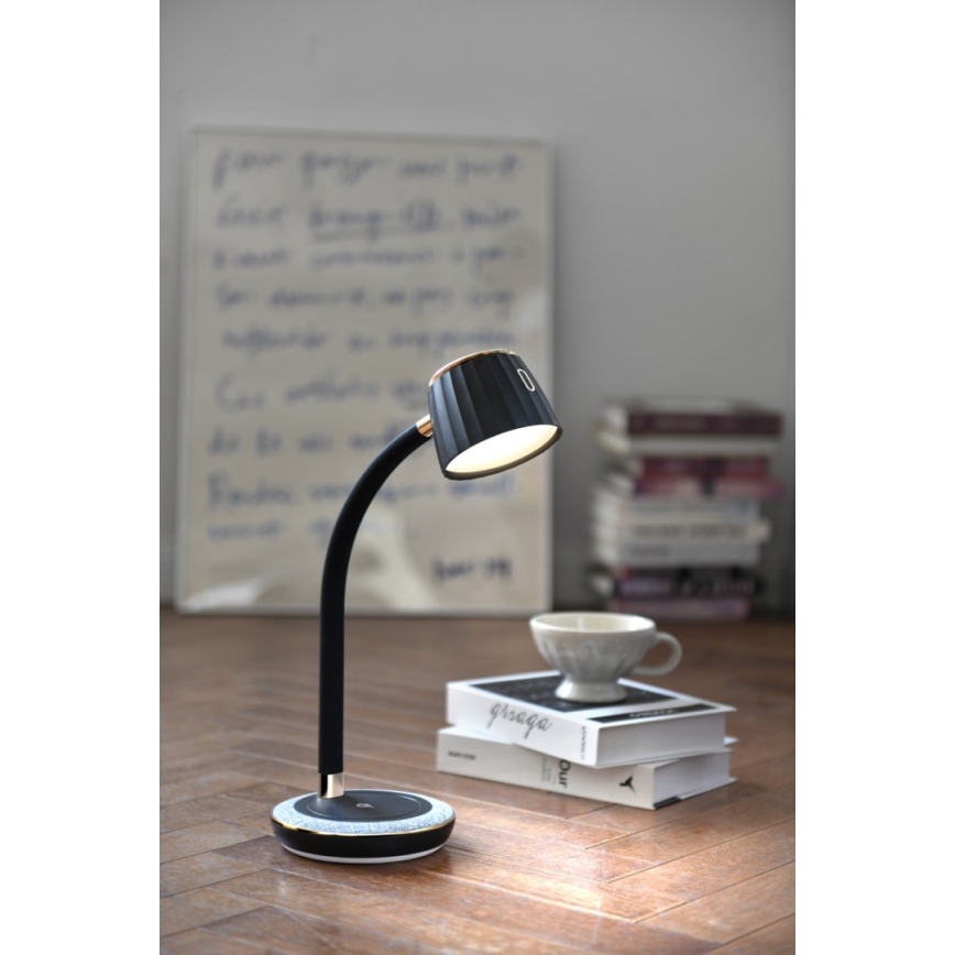 Immax NEO 08996L - LED Dimbar bordslampa med trådlös laddning PERLA LED/1,5W + LED/6W/230V 3800-4300K