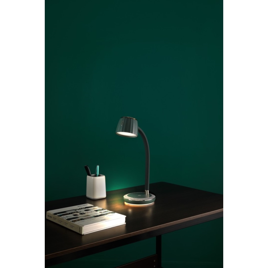 Immax NEO 08996L - LED Dimbar bordslampa med trådlös laddning PERLA LED/1,5W + LED/6W/230V 3800-4300K