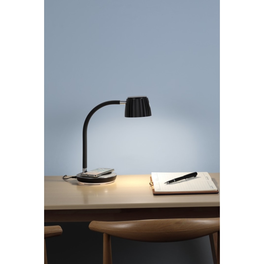 Immax NEO 08996L - LED Dimbar bordslampa med trådlös laddning PERLA LED/1,5W + LED/6W/230V 3800-4300K