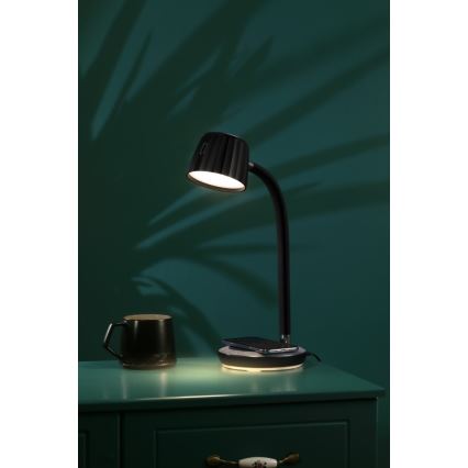 Immax NEO 08996L - LED Dimbar bordslampa med trådlös laddning PERLA LED/1,5W + LED/6W/230V 3800-4300K
