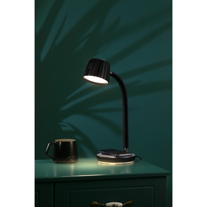 Immax NEO 08996L - LED Dimbar bordslampa med trådlös laddning PERLA LED/1,5W + LED/6W/230V 3800-4300K