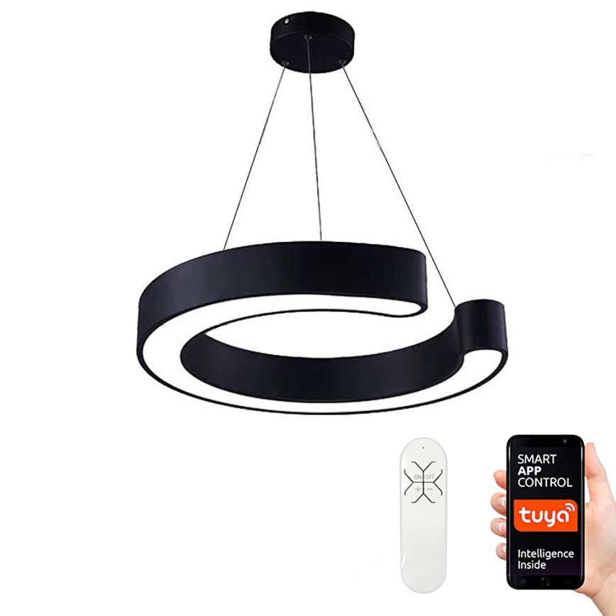 Immax NEO 7134 - LED SMART Ljusreglerad ljuskrona på textilsladd CÉČKO LED/43W/230V + fjärrkontroll 60 cm Tuya ZigBee
