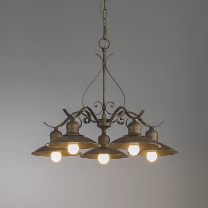 INCANTI 02-761 - Ljuskrona med kedja LENA 5xE27/42W/230V