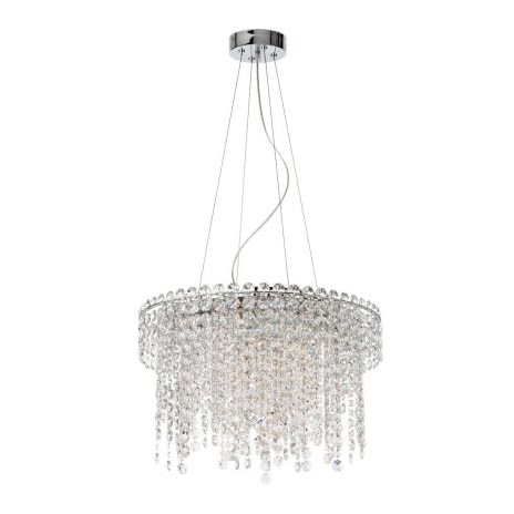 Incanti ITV PR6 10 60 - Kristallkrona med textilsladd TREVI 6xGU10/50W/230V