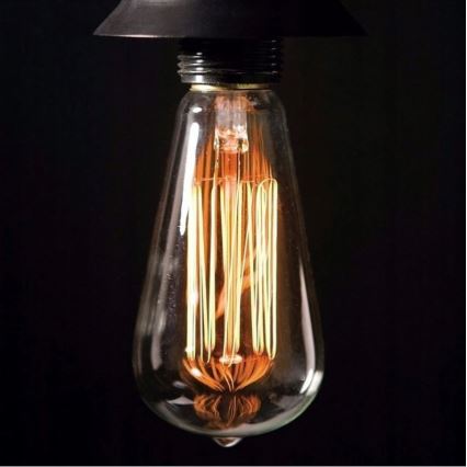 Industriell dekorativ dimbar glödlampa SELEBY ST64 E27/40W/230V 2200K