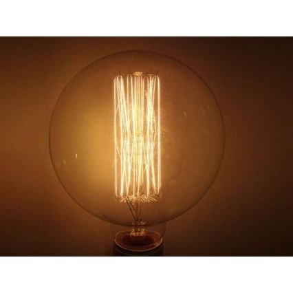 Industriell dekorativ dimbar glödlampa  SELRED G125 E27/60W/230V 2200K 120 lm