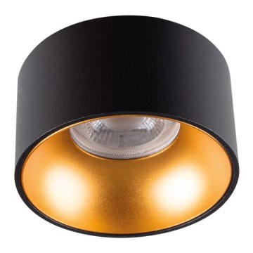 Infälld Belysning MINI RITI 1xGU10/25W/230V svart/guld