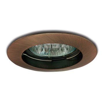 Infälld lampa 1xGU5,3/50W/12V koppar