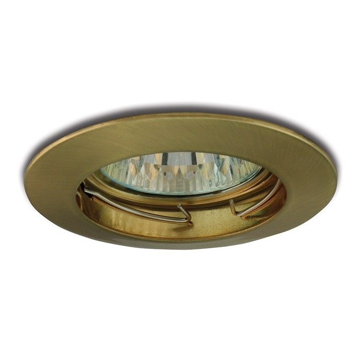 Infälld lampa 1xGU5,3/50W/12V mässing