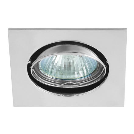 Infälld lampa 1xGU5,3/50W/12V matt krom