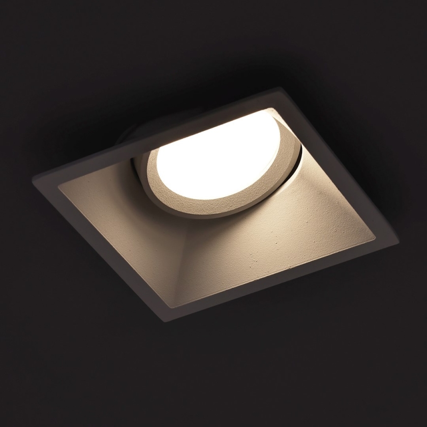 Infälld lampa EYE 1xGU10/25W/230V fyrkant  vit