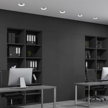 Infälld lampa EYE 1xGU10/25W/230V rund  vit