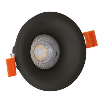 Infälld lampa FIALE 1xGU10/35W/230V rund svart