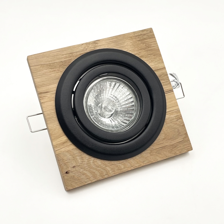 Infälld lampa TOBBY 1xG9/20W/230V 11,5x11,5 cm ek/svart
