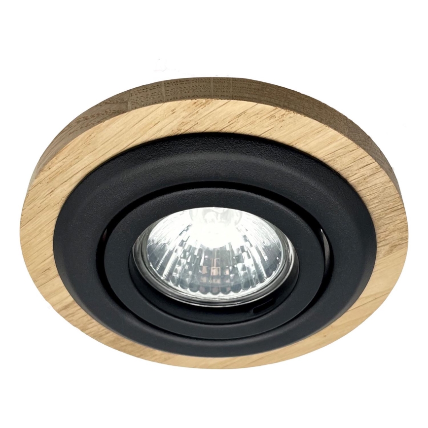 Infälld lampa TOBBY 1xG9/20W/230V diameter 11,5 cm ek/svart