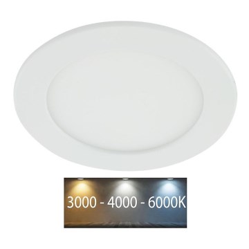 Infälld LED badrumsbelysning LED/12W/230V 3000/4000/6000K IP44
