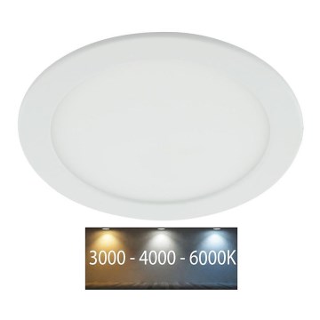 Infälld LED badrumsbelysning LED/18W/230V 3000/4000/6000K IP44