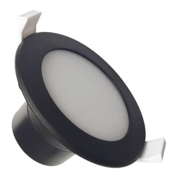 Infälld LED badrumsbelysning LED/7W/230V 4000K svart IP44