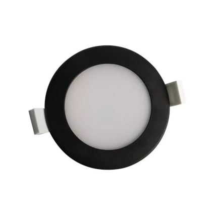 Infälld LED badrumsbelysning LED/7W/230V 4000K svart IP44