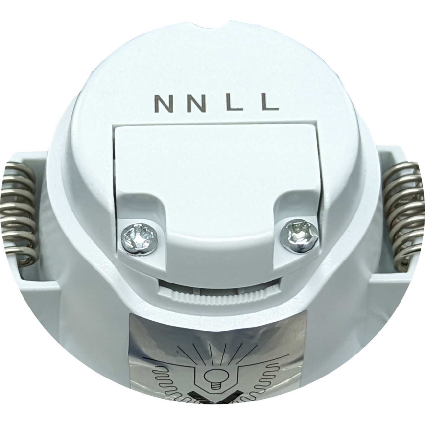 Infälld LED badrumsbelysning BONO LED/8W/230V 4000K IP65 svart