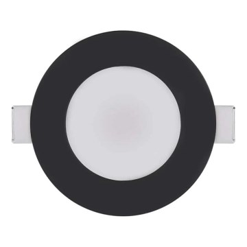 Infälld LED badrumsbelysning LORI LED/4,5W/230V IP65 2700/4000K diameter 8,5 cm svart