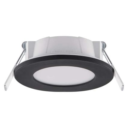 Infälld LED badrumsbelysning LORI LED/4,5W/230V IP65 2700/4000K diameter 8,5 cm svart
