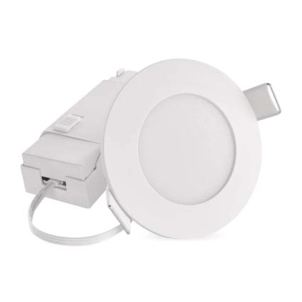 Infälld LED badrumsbelysning LORI LED/4,5W/230V IP65 2700/4000K diameter 8,5 cm vit