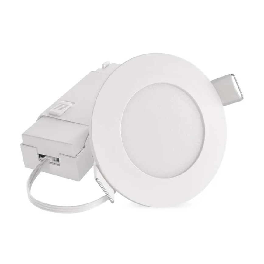 Infälld LED badrumsbelysning LORI LED/4,5W/230V IP65 2700/4000K diameter 8,5 cm vit