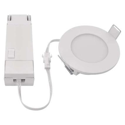 Infälld LED badrumsbelysning LORI LED/4,5W/230V IP65 2700/4000K diameter 8,5 cm vit