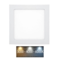 Infälld LED badrumsbelysning RAFA LED/25W/230V 3000/4000/6000K 30x30 cm IP44 vit