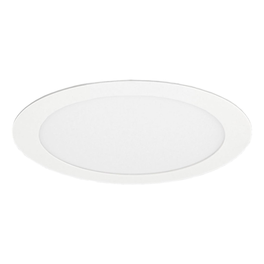 Infälld LED badrumsbelysning VEGA LED/18W/230V 2800K diameter 22,5 cm IP44 snö vit