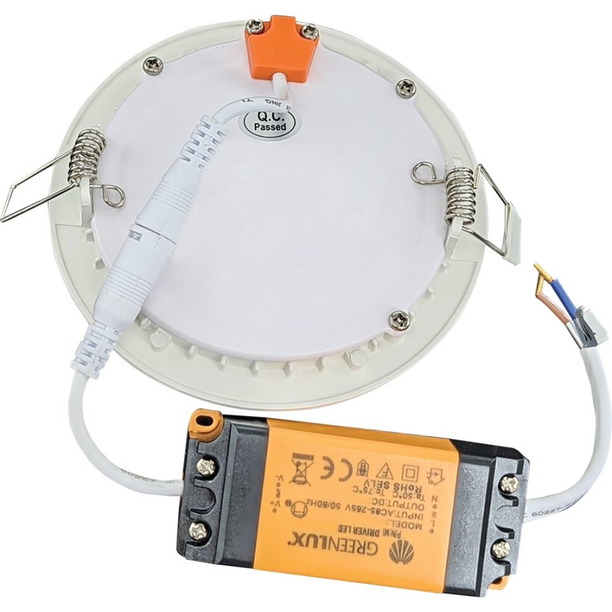 Infälld LED badrumsbelysning VEGA LED/18W/230V 2800K diameter 22,5 cm IP44 snö vit