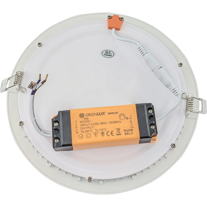 Infälld LED badrumsbelysning VEGA LED/24W/230V 3800K diameter 29,8 cm IP44