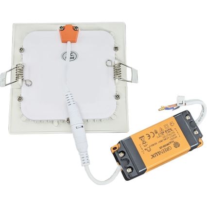 Infälld LED badrumsbelysning VEGA LED/6W/230V 2800K 11,8 cm IP44 snö vit