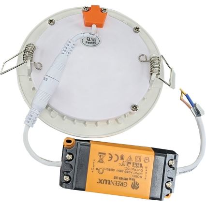 Infälld LED badrumsbelysning VEGA LED/6W/230V 2800K diameter 11,8 cm IP44