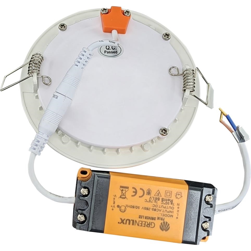 Infälld LED badrumsbelysning VEGA LED/6W/230V 2800K diameter 11,8 cm IP44