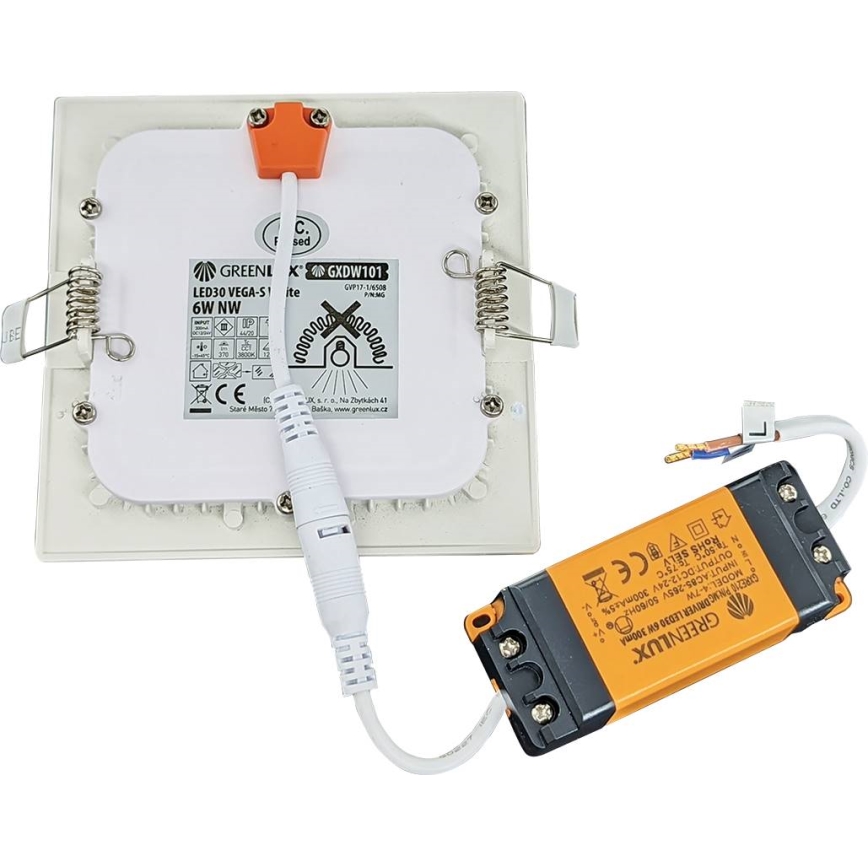 Infälld LED badrumsbelysning VEGA LED/6W/230V 3800K 11,8 cm IP44