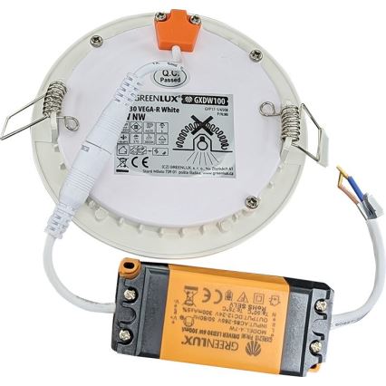 Infälld LED badrumsbelysning VEGA LED/6W/230V 3800K diameter 11,8 cm IP44