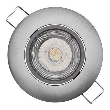 Infälld LED-belysning  EXCLUSIVE 1xLED/5W/230V 3000 K silver