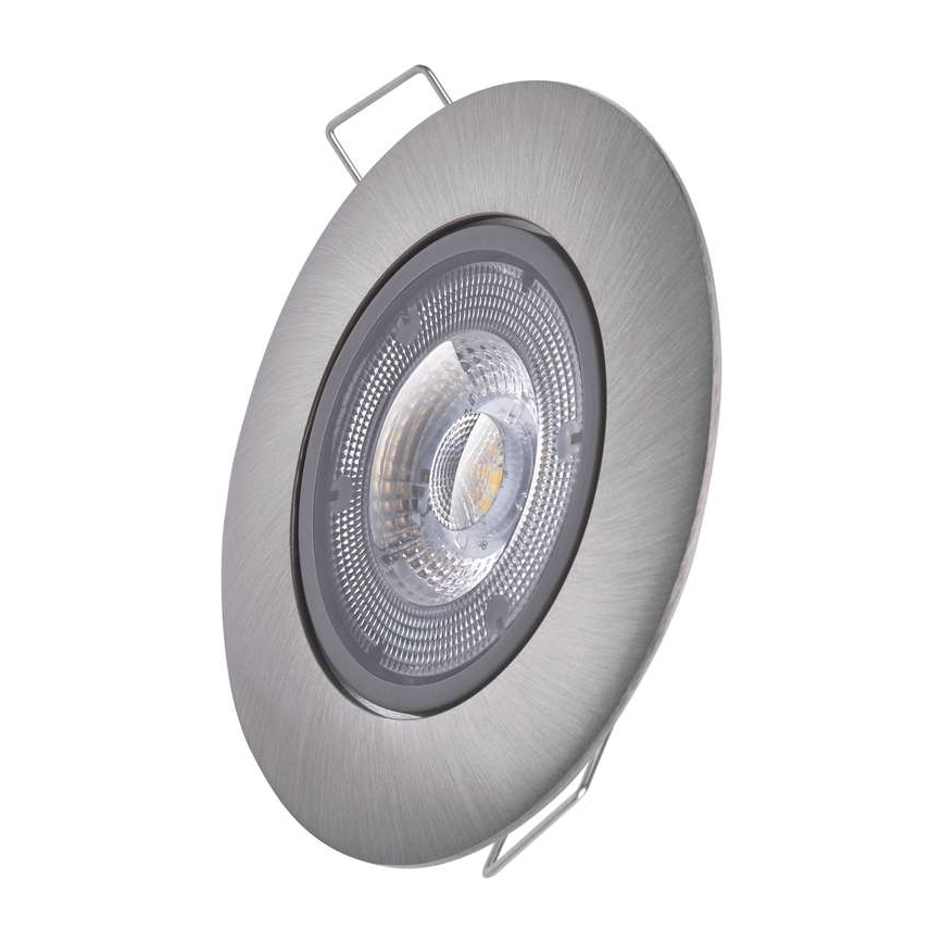 Infälld LED-belysning  EXCLUSIVE 1xLED/5W/230V 3000 K silver