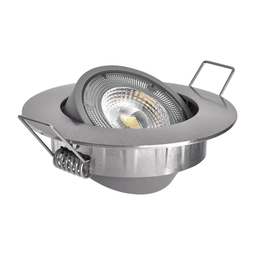 Infälld LED-belysning  EXCLUSIVE 1xLED/5W/230V 3000 K silver