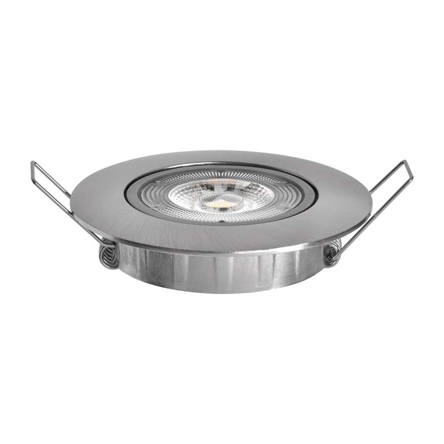 Infälld LED-belysning  EXCLUSIVE 1xLED/5W/230V 3000 K silver