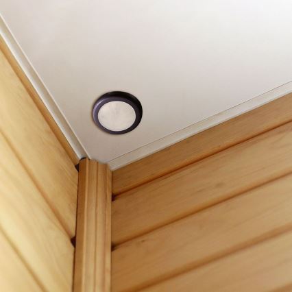 Infälld rörelsesensor PIR 360° 400W/230V svart