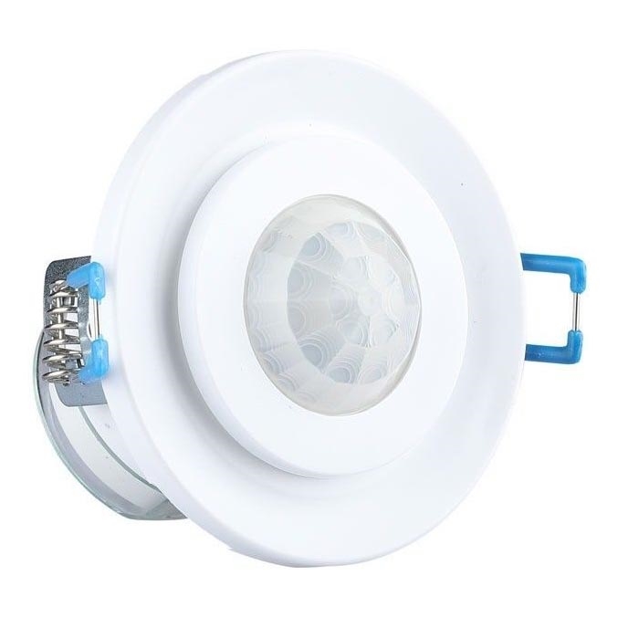 Infälld rörelsesensor PIR 360° 400W/230V vit