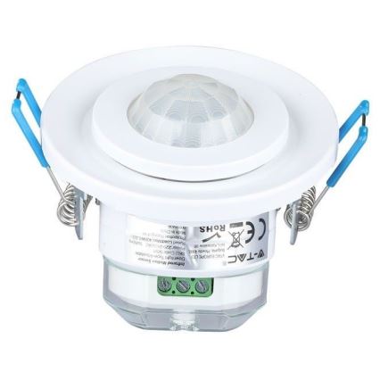 Infälld rörelsesensor PIR 360° 400W/230V vit