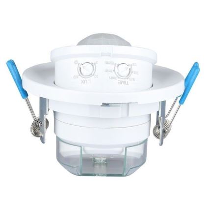 Infälld rörelsesensor PIR 360° 400W/230V vit