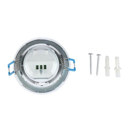 Infälld rörelsesensor PIR 360° 400W/230V vit