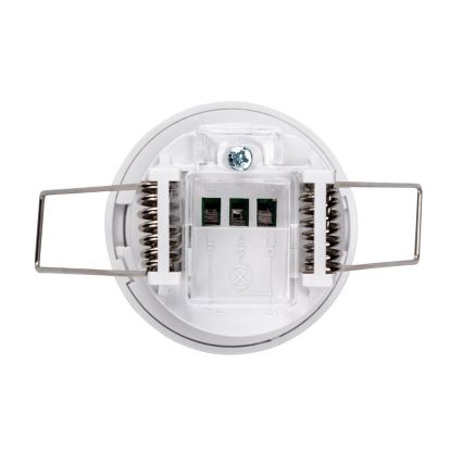 Infälld rörelsesensor PIR 360° 400W/230V vit