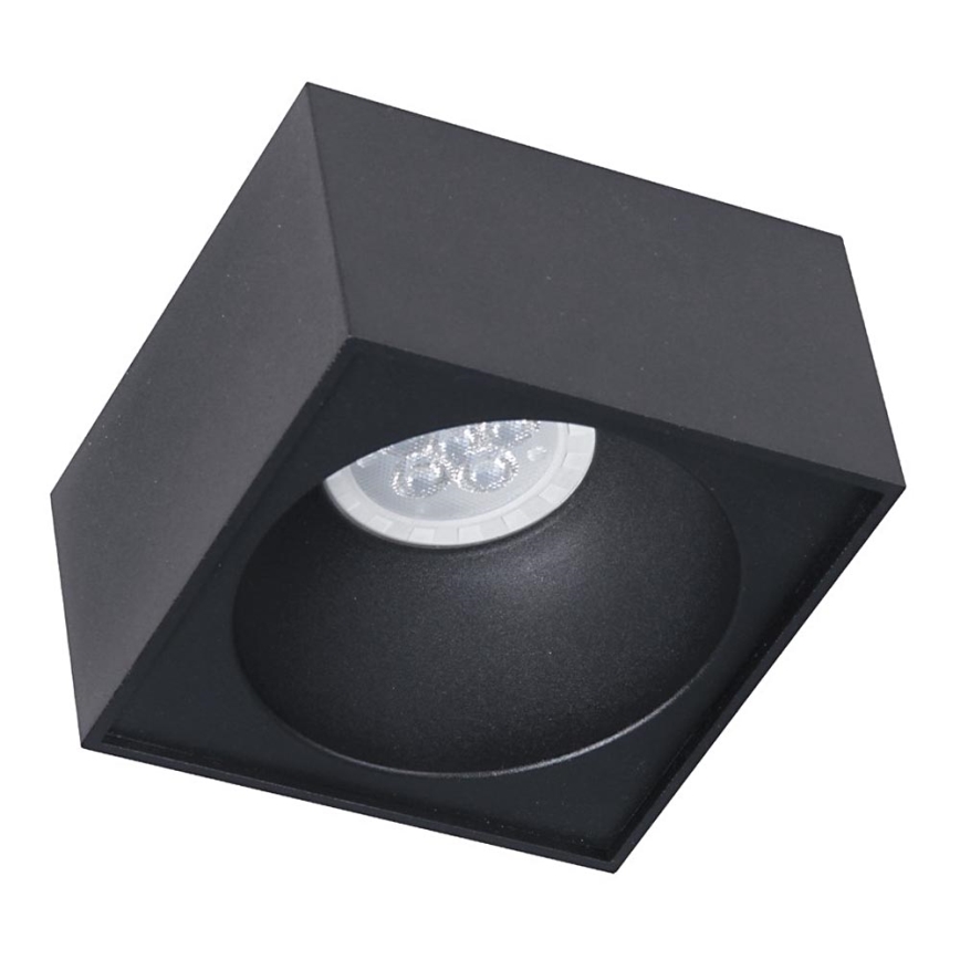 Infälld spotlight  BALI 1xGU5,3/MR16/25W/12V fyrkant  svart