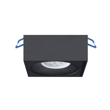 Infälld spotlight  BALI 1xGU5,3/MR16/25W/12V fyrkant  svart